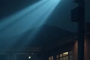 站台尽头封面，末班车开走后空荡的站台与指示牌
